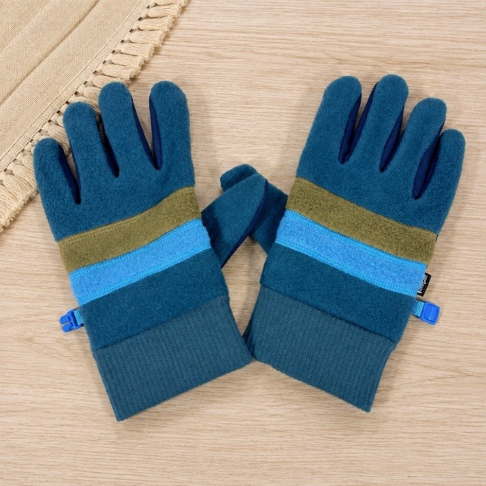 Cotopaxi Teca Fleece Gloves Mens Large Abyss Blue Full Finger Grip Outdoor